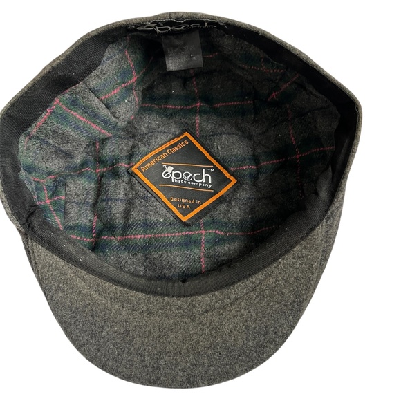Epoch  Hat Co Wool Cap Cabbie Newsboy Grey American Classic One Size - Picture 8 of 10